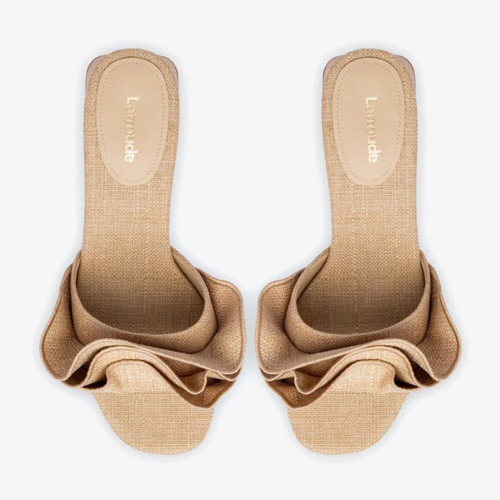 Larroude Brigitte Ruffle Mule NEW!